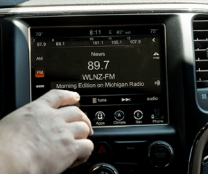 89.7 on radio station in car