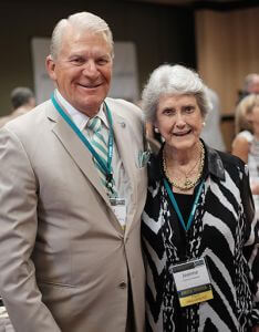 Ross Biederman with Jeanne Findlater at the MAB Summer Advocacy Conference in 2015.