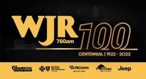 WJR 100 logo
