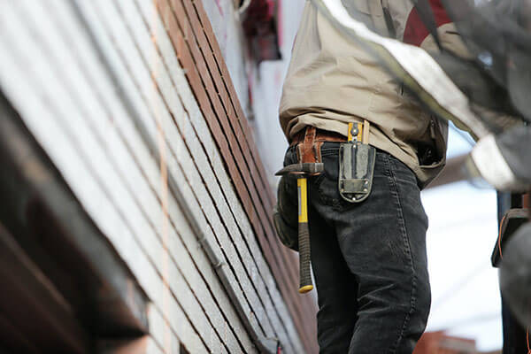 construction worker with tool belt