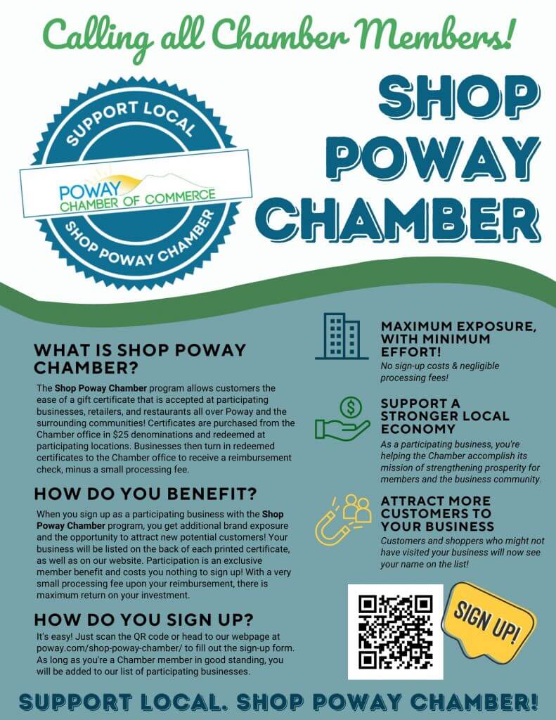 Shop Poway Chamber - Calling All Chamber Members