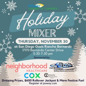 Holiday Mixer Graphic as of 11.20