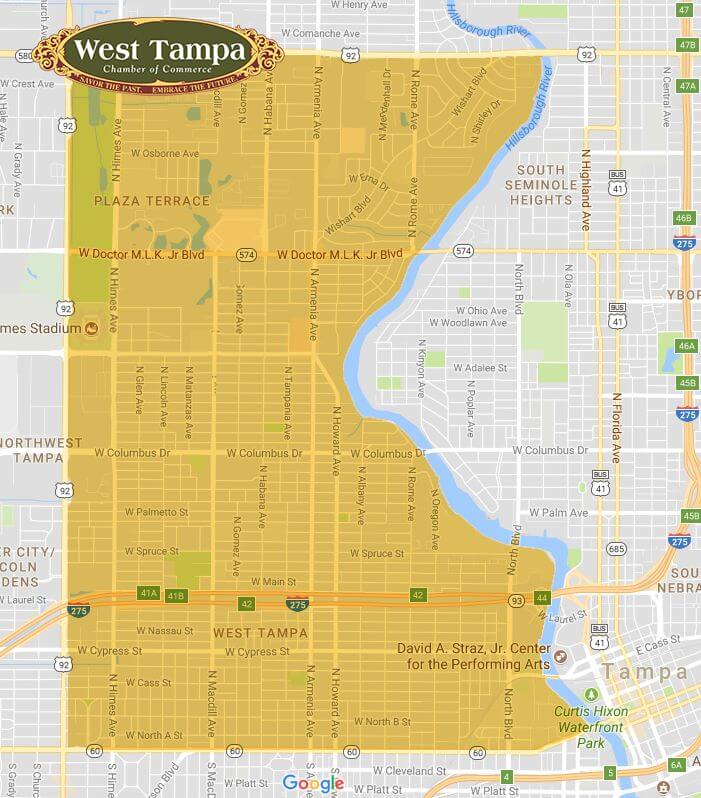 West Tampa Boundary Map