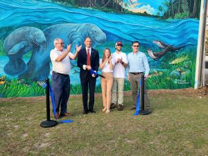 Ribbon Cutting for Crystal River's Florida Wildlife Corridor Mural