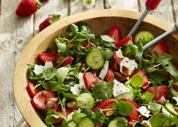 Strawberry and Watercress Salad - Country Living