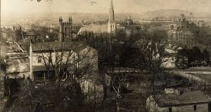 Aerial_Views-Downtown-Echols_Hill_Looking_West_1898
