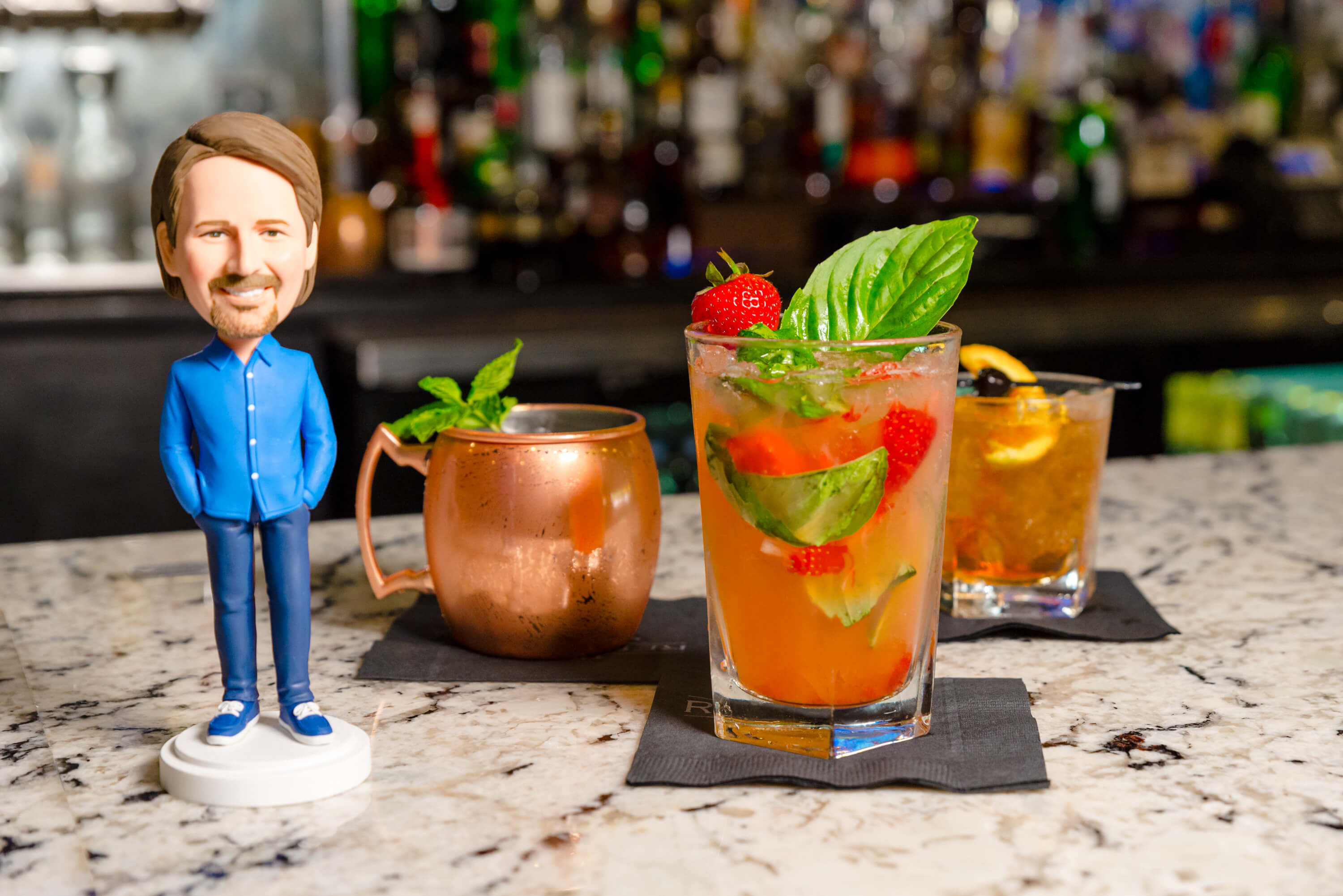 Cocktail Trio with Bobble Head (2)
