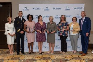 people at annual meeting and awards luncheon
