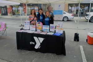 health wellness & fitness expo booth the Y