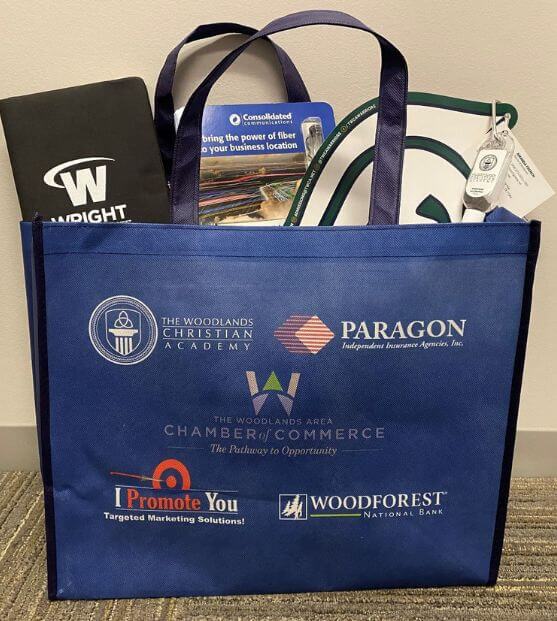 Add Your "Swag" To Our New Member Bags The Woodlands Area
