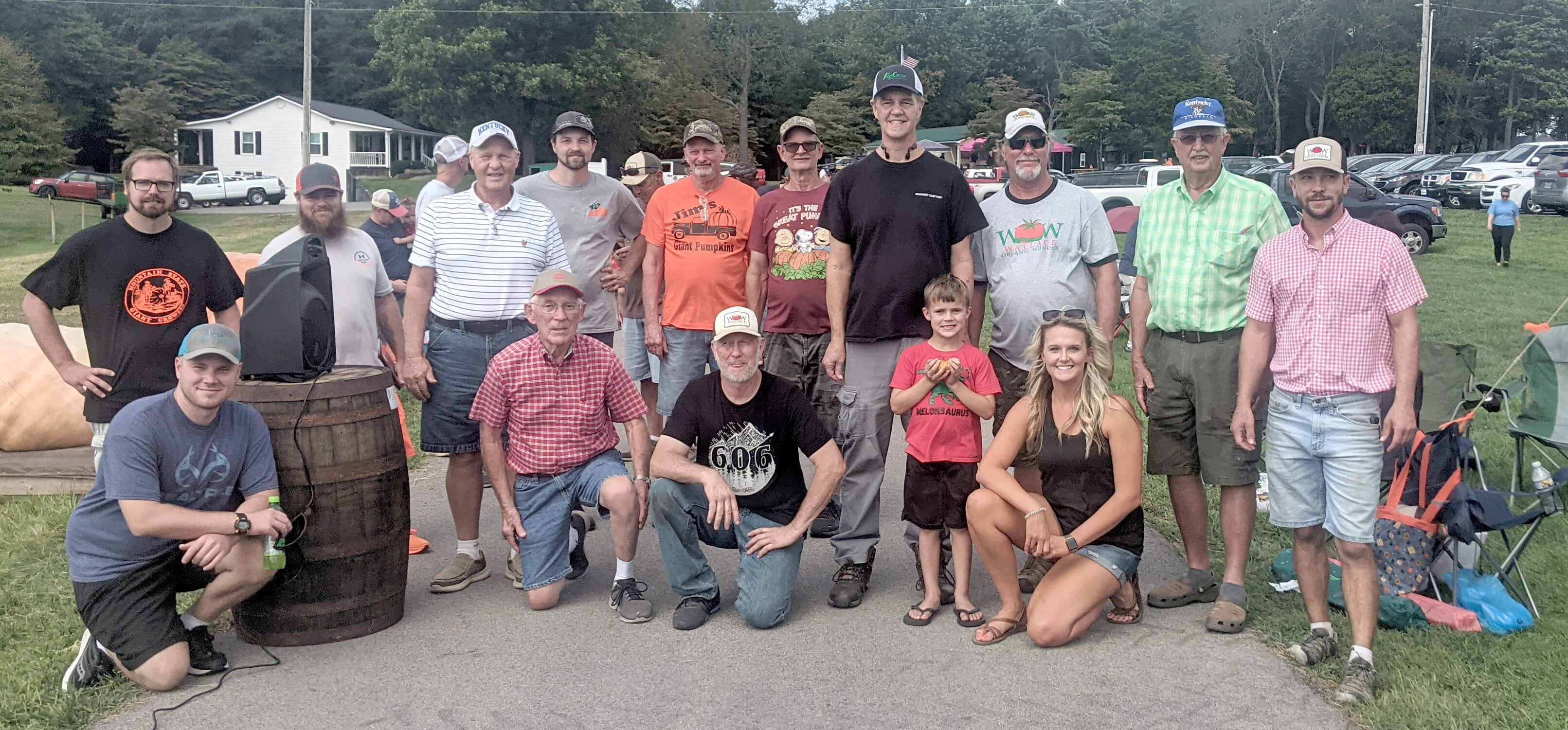 Pictured above are all of the growers whose hard work makes the entire Great Pumpkin and Watermelon Weight-Off possible.