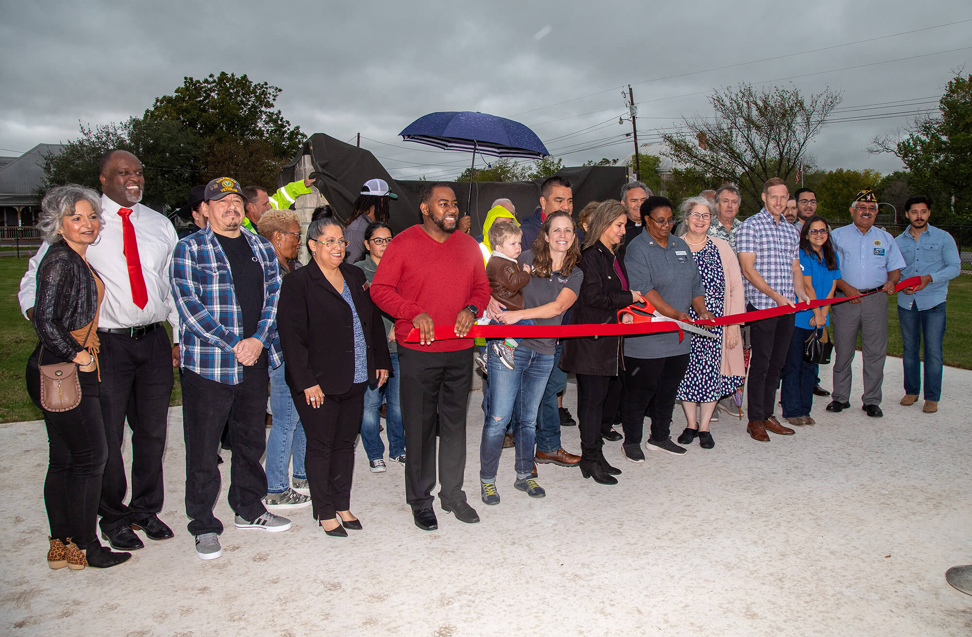 Ribbon Cutting for Veteran's Wall November 2022