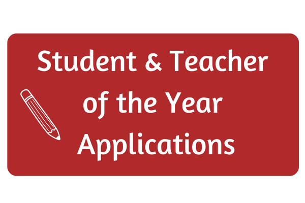 student and teach of the year applications