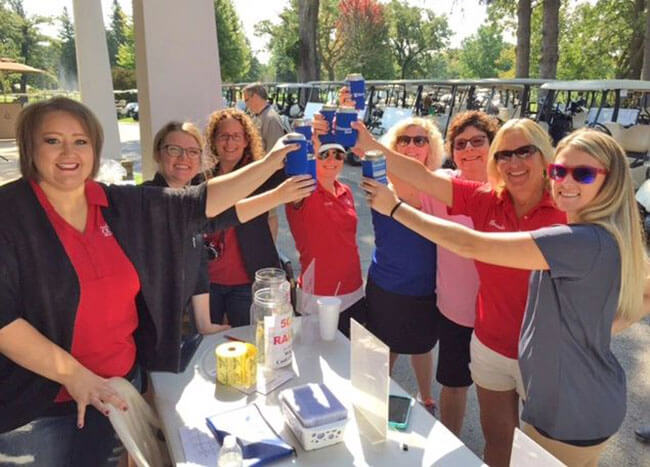 Group of Women Toasting