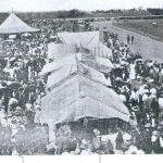historic photo of outdoor event