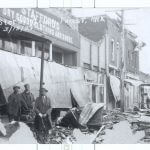 historic photo of storm damage