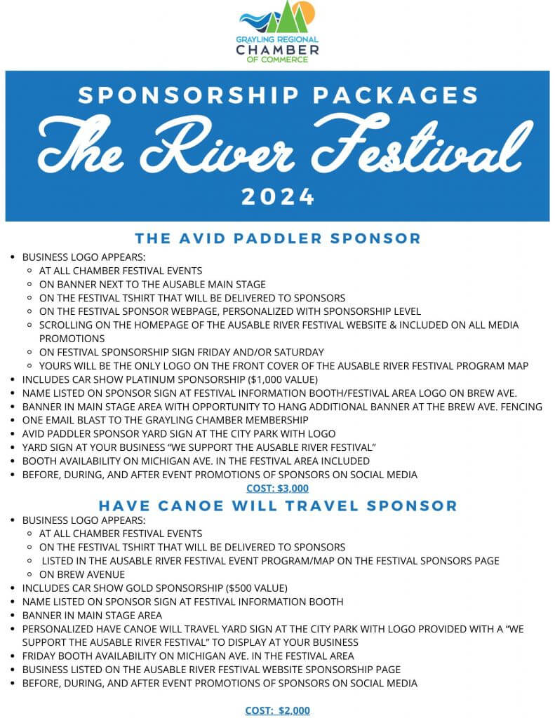 2024 Events Sponsorship Opportunities TRF1