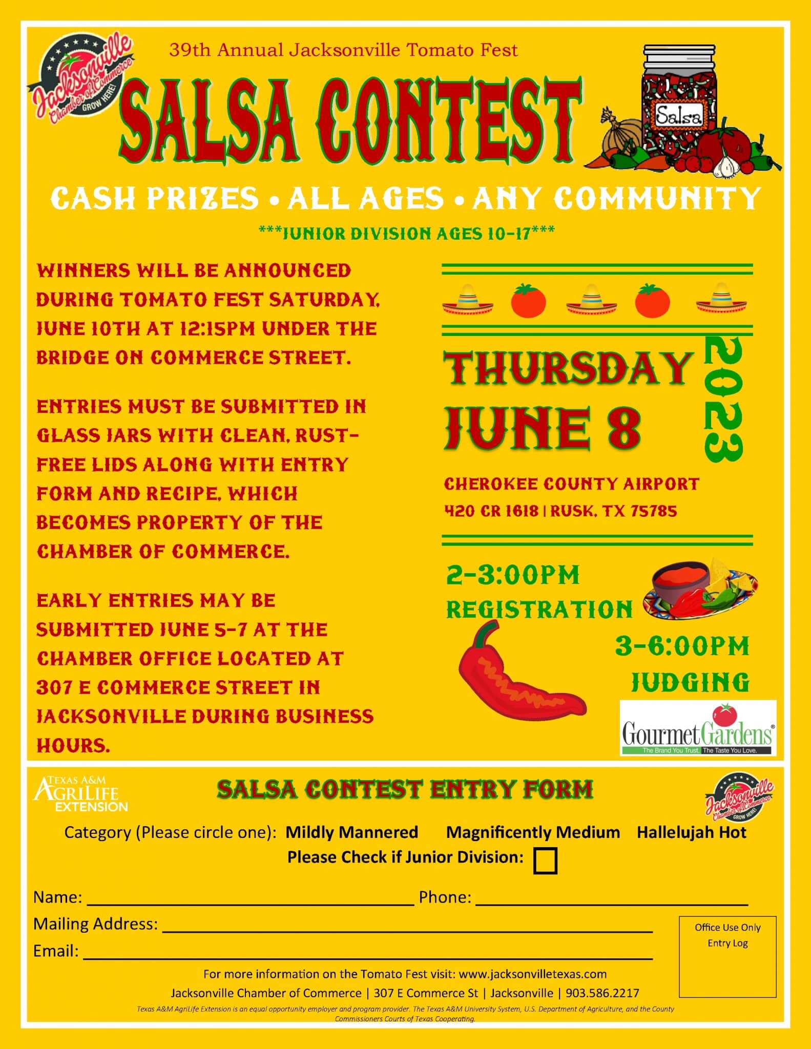 2023 Tomato Fest Salsa Contest Jacksonville Chamber of Commerce