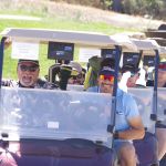 Golfers in Carts