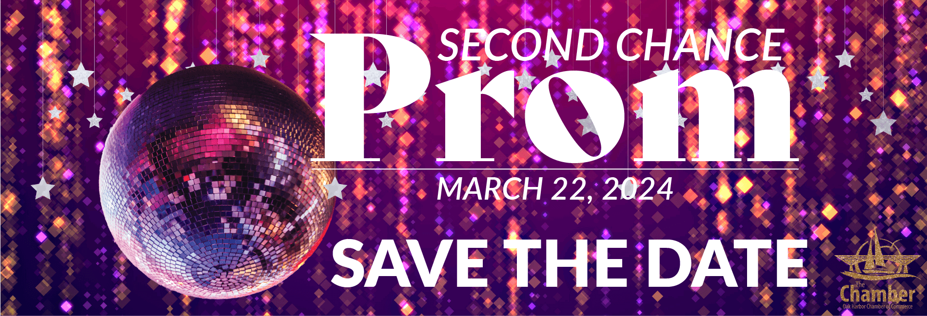Save the date for second chance prom March 22, 2024