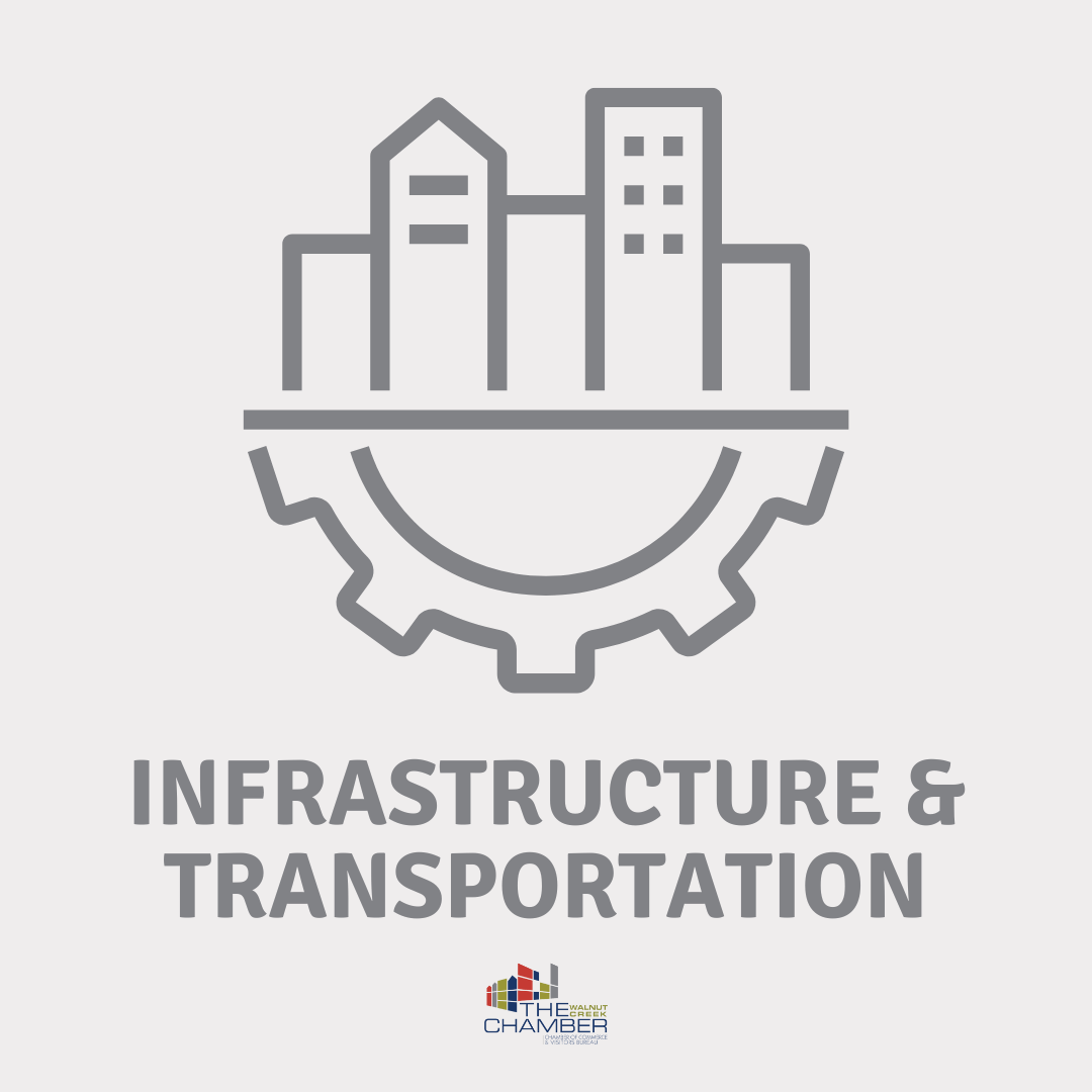 Infrastructure & Transportation icon, Walnut Creek Chamber logo