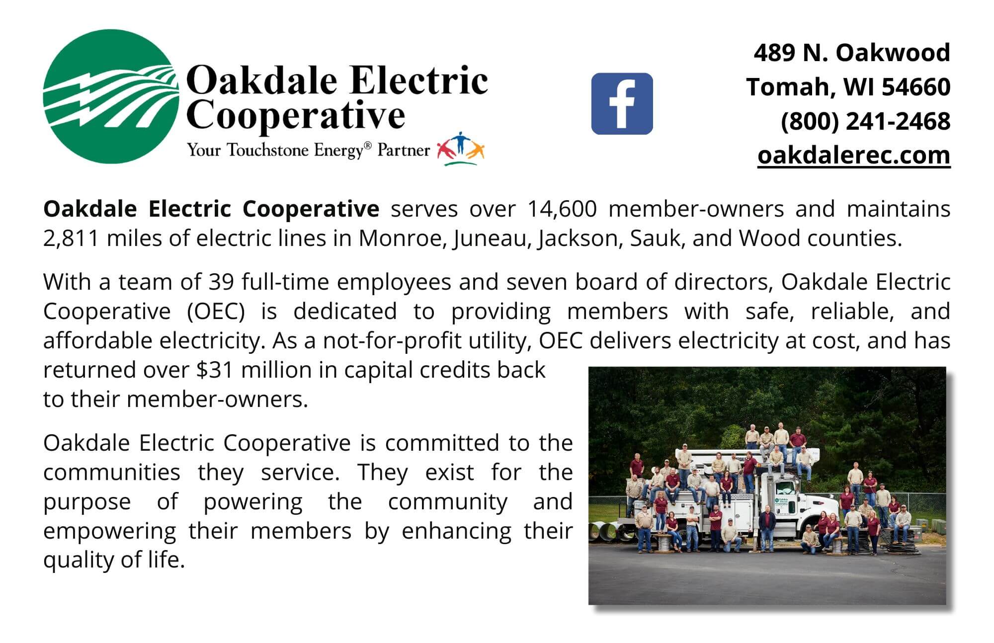 Oakdale Electric Cooperative - FEB 2024