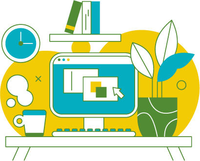 Asset 13 computer on desk icon