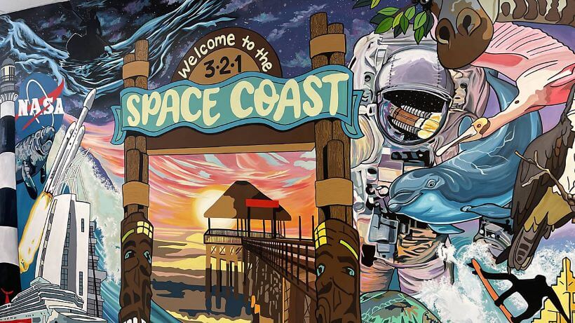space coast mural