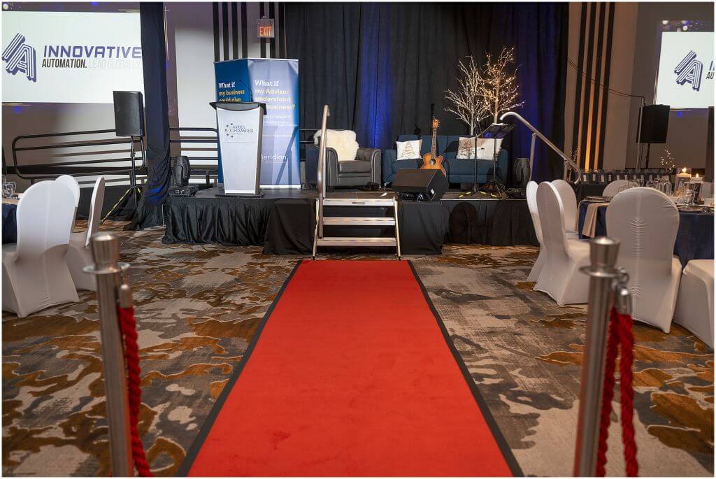 red carpet to stage at Barrie Business Awards