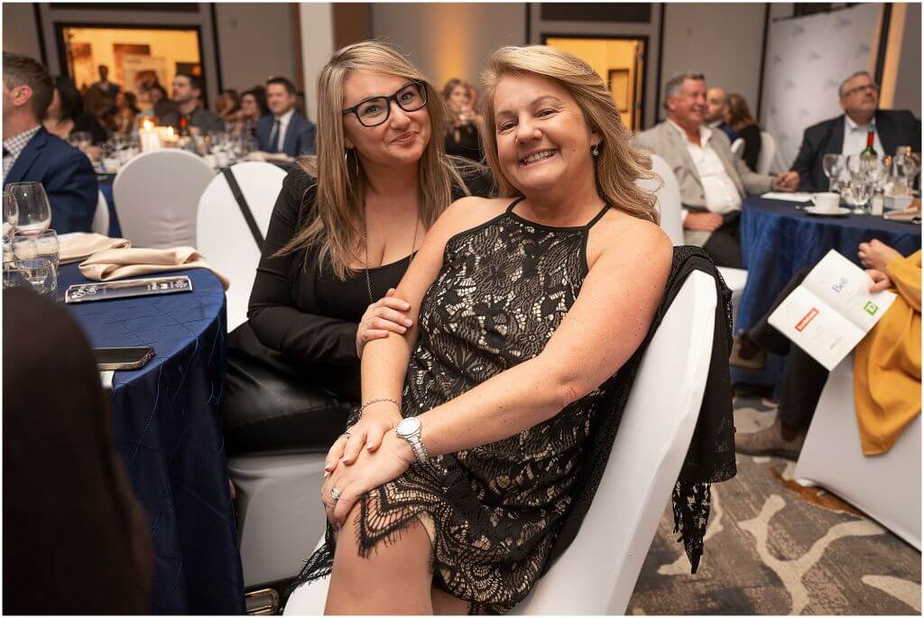 2 women smiling at Barrie Business Awards