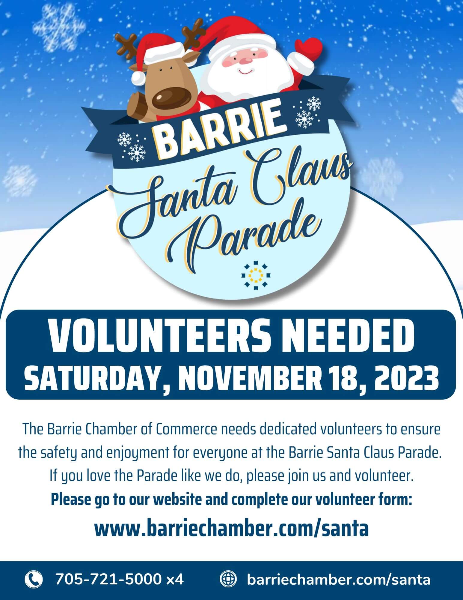 Santa Parade Volunteer Flyer 1