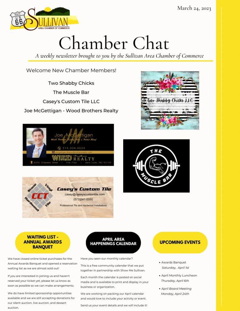 Chamber Chat - March 24th