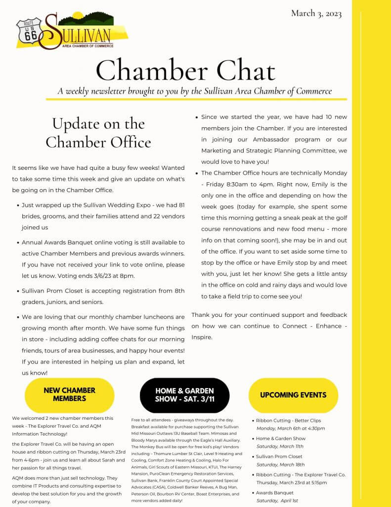 Chamber Chat - March 3