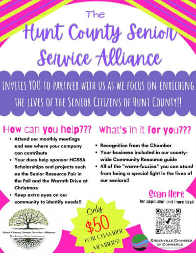 Hunt County Senior Service Alliance Flyer