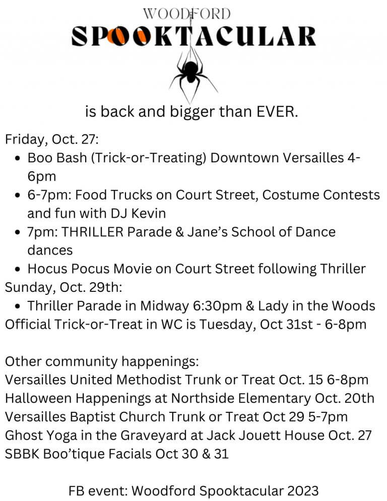 Woodford Spooktacular Woodford County Chamber of Commerce