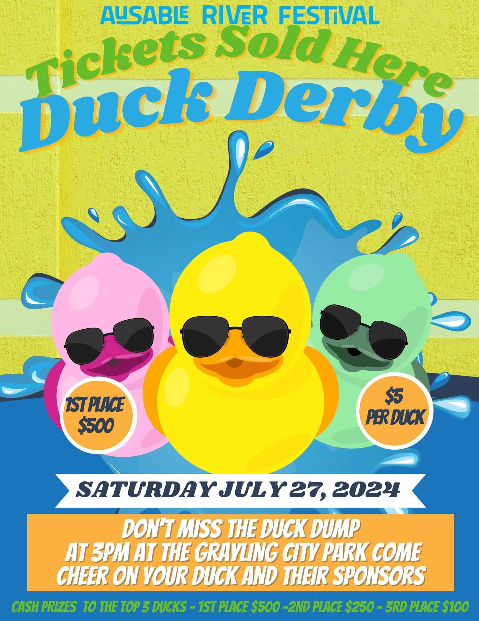 2024 duck derby FLYER