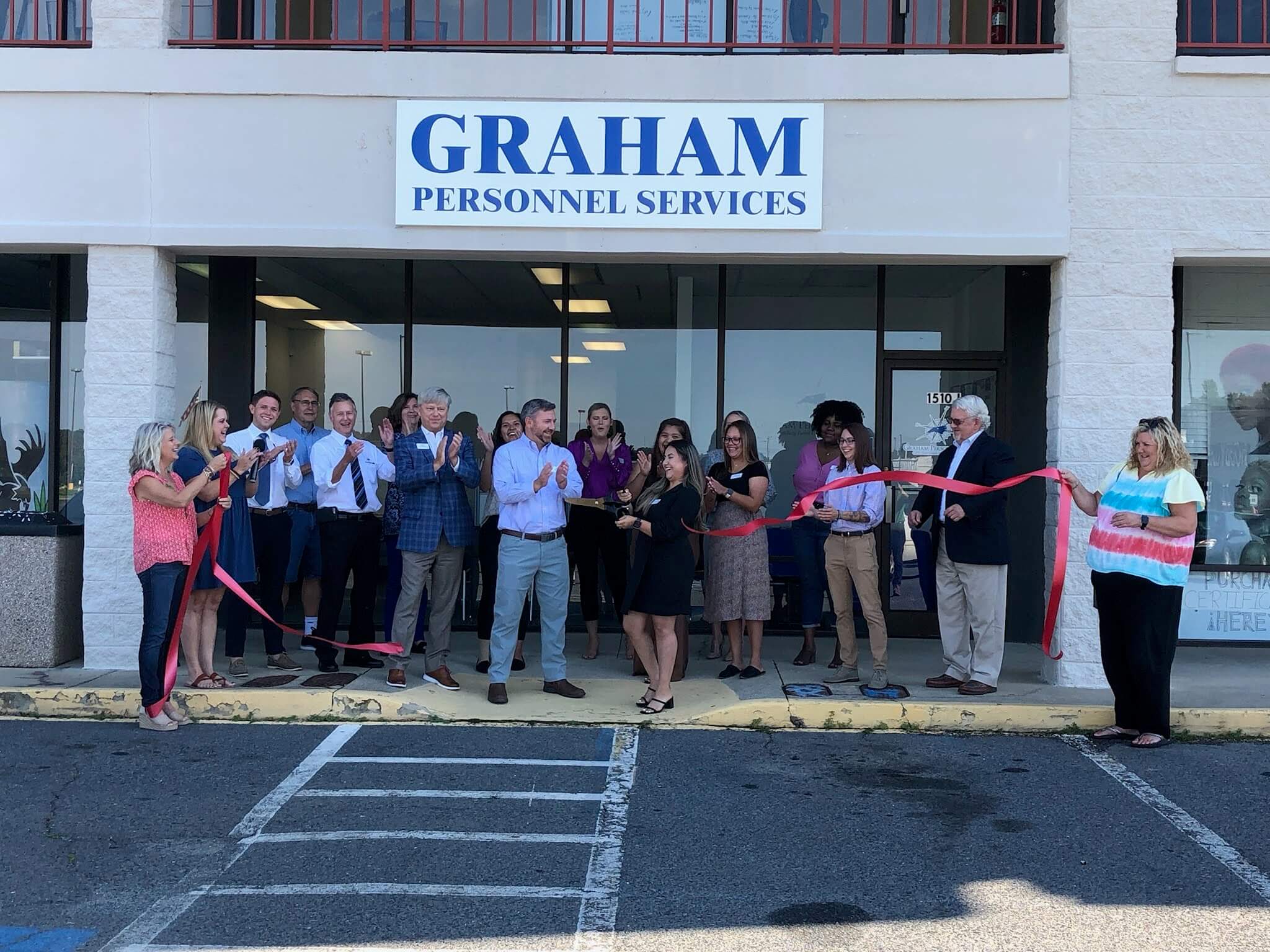graham personnel services ribbon cutting