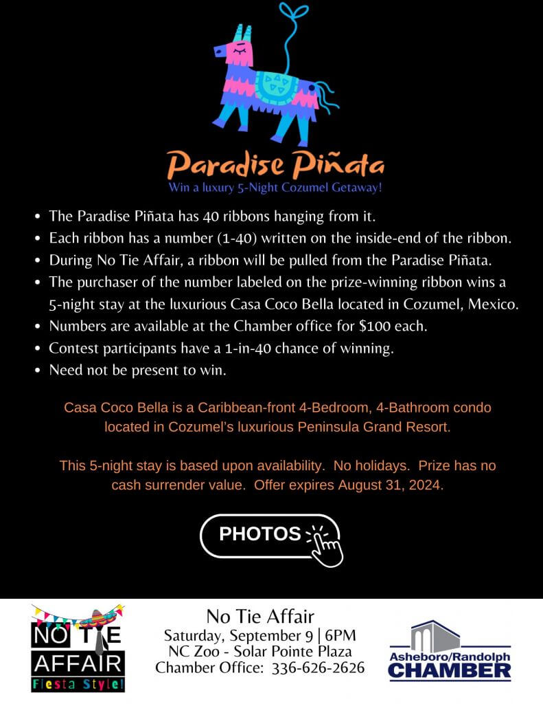 Paradise Pinata flyer