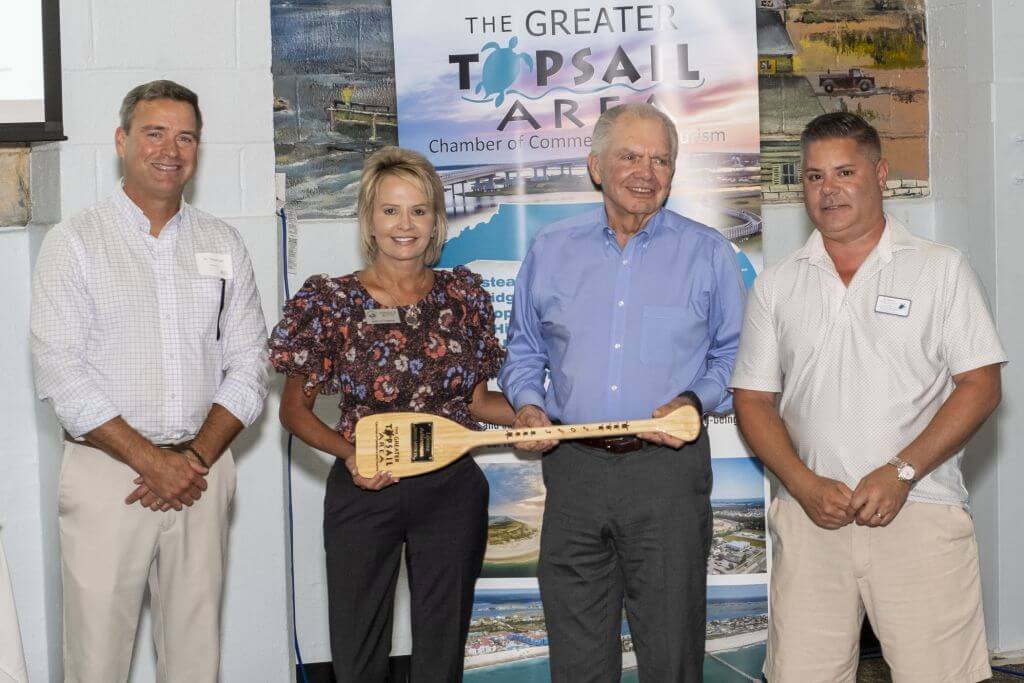 Dr. Steve Hill, Surf City Mayor Teresa Batts, Doug Medlin (Lifetime Achievement Award)