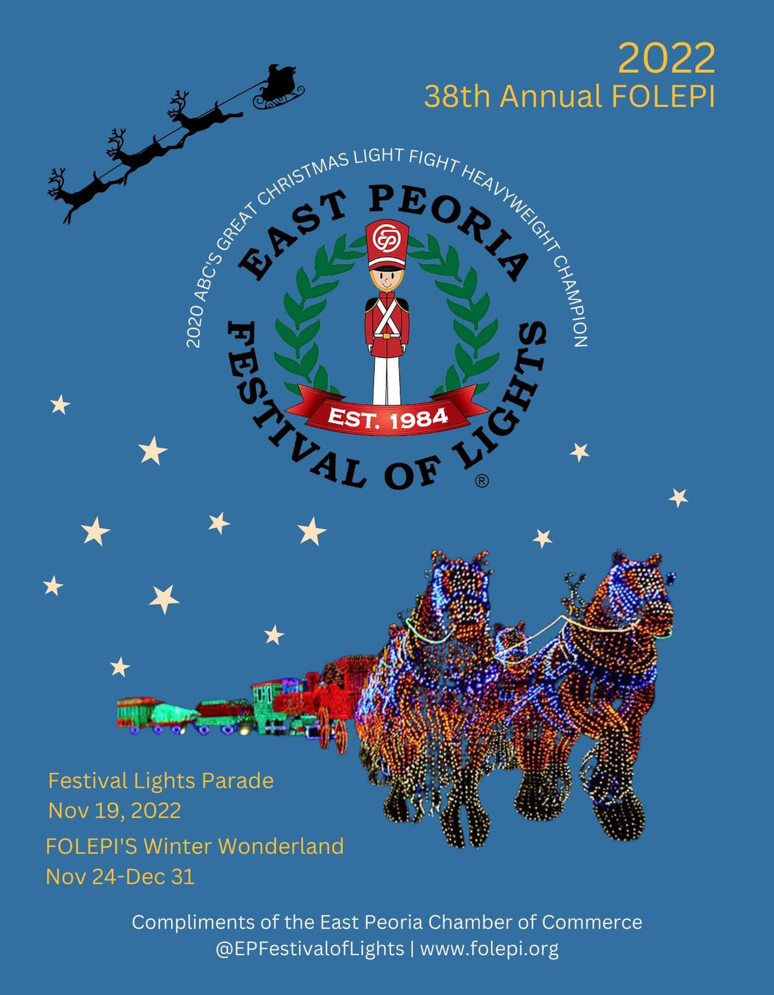 38th Annual Festival of Lights East Peoria Illinois