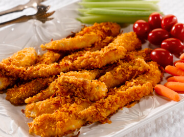 Cheesy Fish Strips