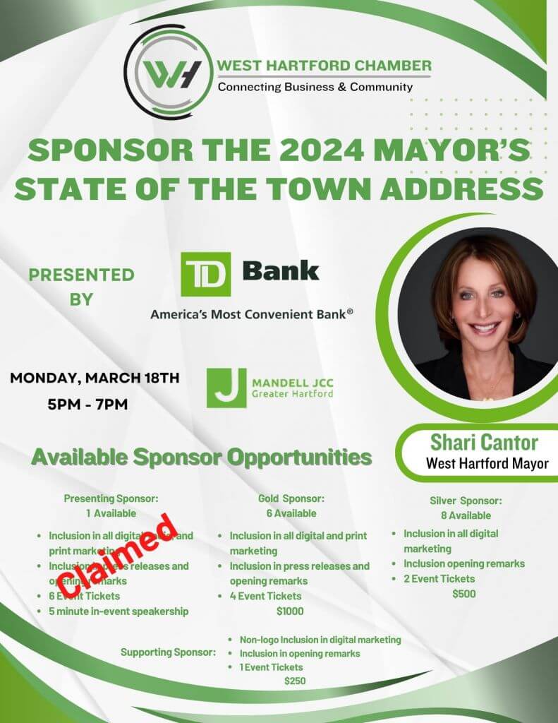 Sponsor the 2024 Mayor’s State of the town address