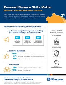 tcts banker volunteer benefits flyer