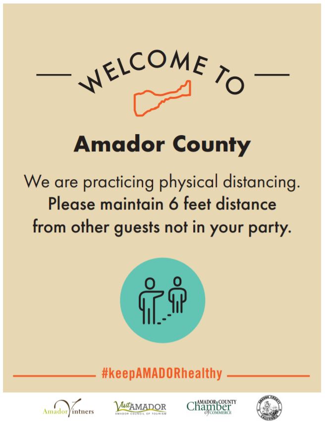 Welcome Amador Social Distance