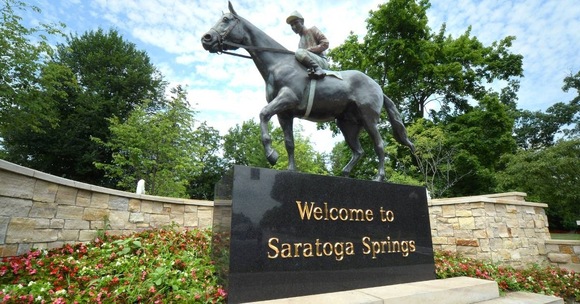 welcome horse jockey statue