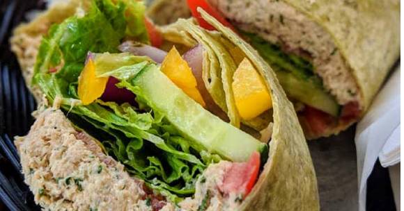 Tuna wrap sandwich