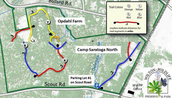 Wilton Preserve Trail map