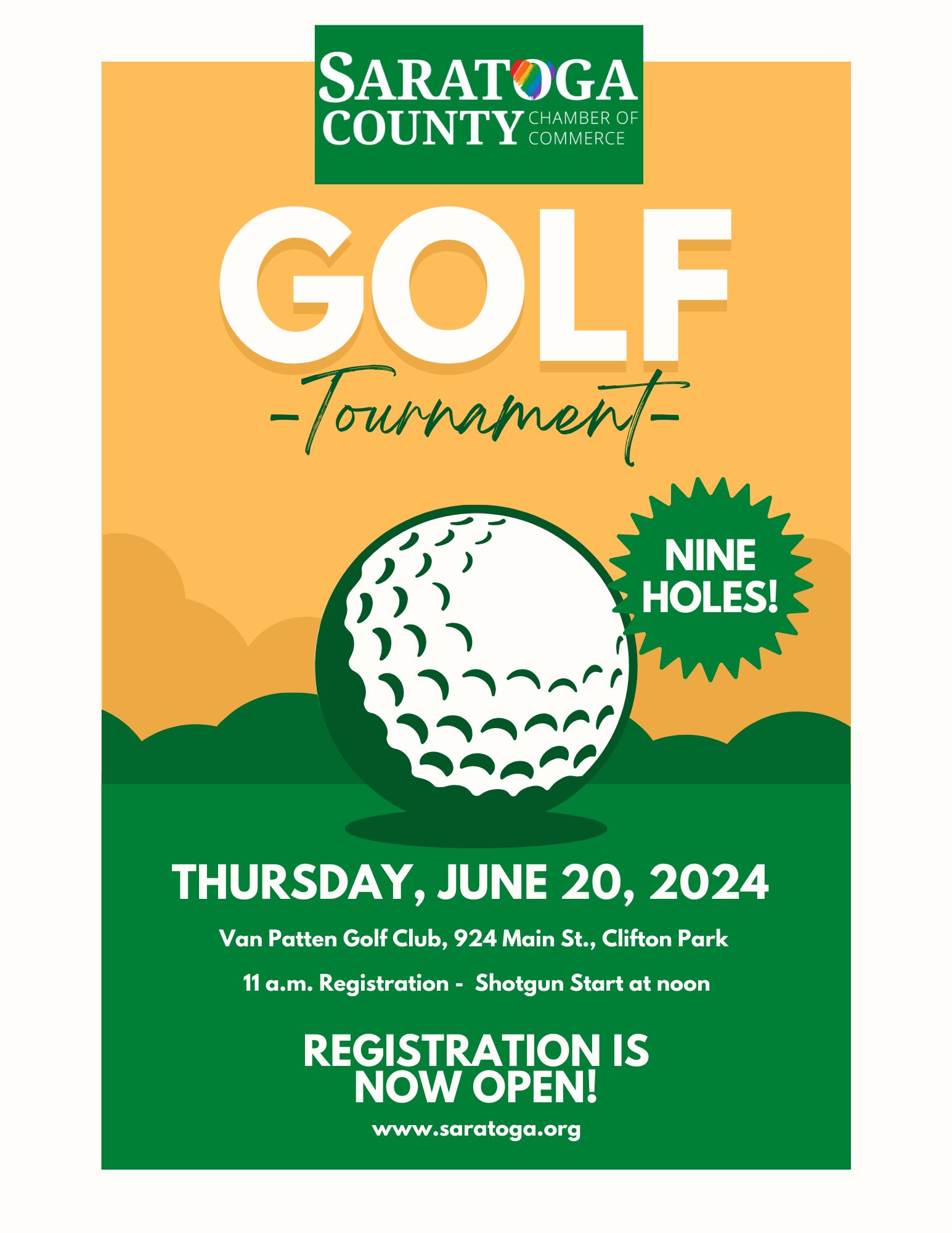 2024 Golf Tournament Flyer