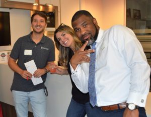 3 Livingston Young Professionals at a fun meeting 