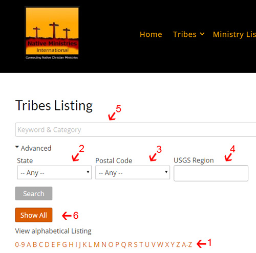 TribeListing - 6 Ways to Search